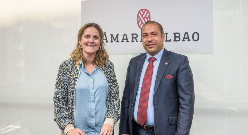 El director de la Agencia de Promoción de la Inversión Extranjera de Túnez visita Cámarabilbao
